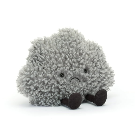 Storm Cloud Stuffed Toy, 10 inches - Cloud Plush - Fun Gift Idea