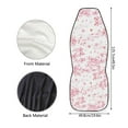 thumbnail image 5 of ZIATUBLE Cherry Blossom Music Front Seat Cover Set Soft High Back Saddle Blankets 2 Piece Auto Seat Protectors for Vehicles Car Interior Accessories Fit for Cars SUVs Sedan or Van, 5 of 7