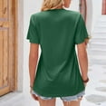 thumbnail image 5 of Fesfesfes Soft T Shirt Womens Fashion Solid Color Round Neck Comfortable Loose T-shirt Sleeveless Blouse Casual Tops Short Sleeve Athletic Tops for Women XL(US:10), 5 of 5