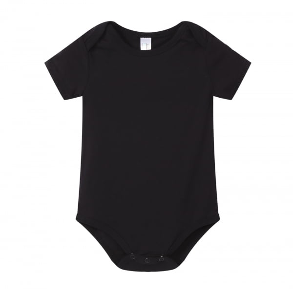 ROYAL AVALON ROYAL AVALON RAGLAN BABY Super Soft S/S Raglan Onesie Black NB