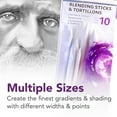 thumbnail image 2 of Daler-Rowney Simply Art Blending Sticks & Tortillons, 10 Piece Set in 7 Sizes, White Paper Sticks, 2 of 6