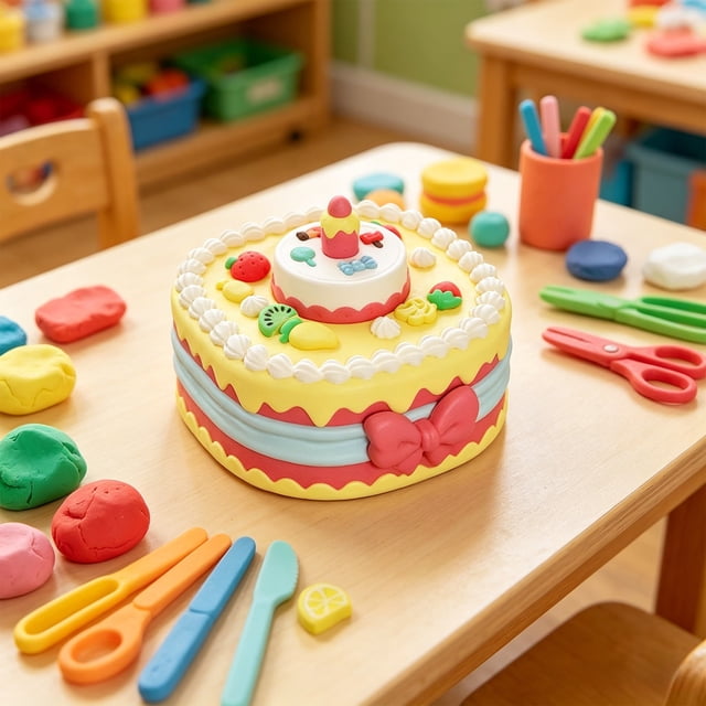 Diy Modeling Clay Set With Tools, Multi Color Craft Dough Kit, Creative Molding Press Machine Set, Fine Motor Skill Training Activity, Educational Craft Play Set With Accessories