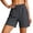 Gray, variant on cocolona Womens Summer Casual Drying Cargo Shorts Elastic Waist Drawstring Spilted Wide Leg Outdoor Hiking Shorts with Pockets