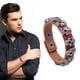 thumbnail image 2 of Pulsera auténtica de cuero negro y acero inoxidable para hombre con hebilla de cinturón gótica para motociclistas, 2 of 2