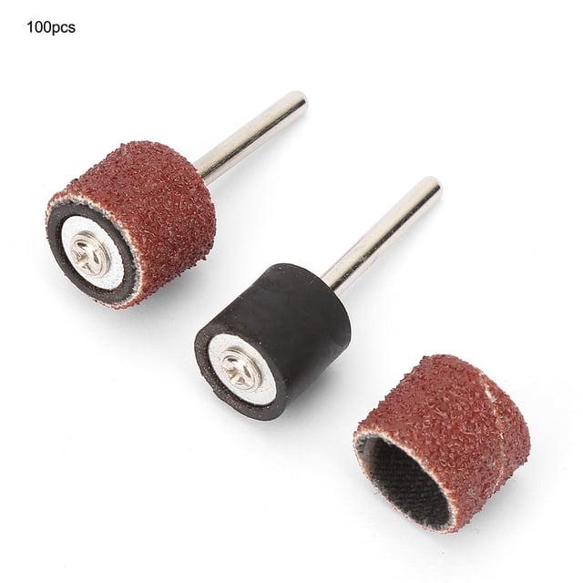 Sand Paper Polishing Wheel,100Pcs 12mm Abrasive Sand Sand Paper Rings Sand Paper Wheel Grinding Bit Unrivaled Performance