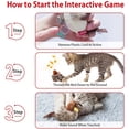 thumbnail image 2 of Juguetes para gatos para gatos de interior, juguete interactivo para gatos con sonido electrónico de pájaro canto real, juguetes de plumas para gatos con felpa suave para aliviar el aburrimiento Namotu CZCW-ZC490, 2 of 6