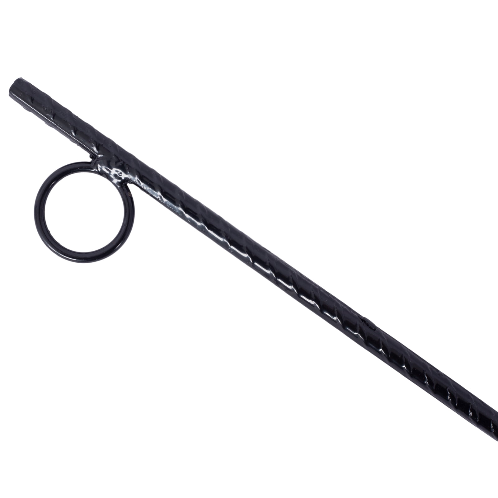 12pcs Rebar Stake with loop Grip 3/8x 18 Inch Steel Durable Heavy Duty Tent Canopy Ground Stakes with Angled Ends and 1 Inch Loops for Campsites and Canopies