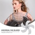 thumbnail image 3 of HAMPPLIES 5-Leaves Fan Blade Replacement Parts Transparent Black Easy to Install 1Set, 3 of 8
