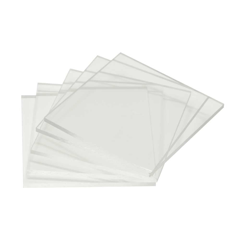 Creative Mark Crystal Clear Acrylic Painting Tiles 5Pack Durable