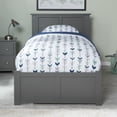 thumbnail image 3 of AFI Madison Twin Solid Wood Platform Bed with Footboard & Twin Trundle, Grey, 3 of 8