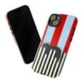 thumbnail image 3 of Abstract Striped Black Cat Phone Case, Sleepy Kitten Modern Art Design, Protective Cover for iPhone 17 16 15 14 13 12 11 Pro Max Mini, 3 of 6