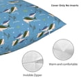 thumbnail image 3 of Fuzoiu Dolphin Lovers Print Square Pillow Cover,Hidden Zipper Design,Luxury Square Pillow Case, Throw Pillow,Couch Cushion-16"x16", 3 of 7
