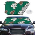 thumbnail image 2 of Daiia Gingerbread Snowman Cookies Windshield Sun Shade for Car SUV Truck (Medium ), Car Sun Shade Windshield, Car Shades for Front Windows, Sunshade for Car Windshield, 2 of 7