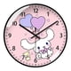 thumbnail image 2 of Reloj de pared con orejas grandes de Hello kitty, reloj de pared con diseño de perro, canela, cuarzo súper silencioso, radio de tiempo Sanrio, creativo, 2 of 5