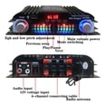 thumbnail image 4 of 2X Amplificador de Audio HIFI Bluetooth 5.0 Amplificador de Sonido Digital de 4 Canales para Sistemas de Audio Domésticos, Automóvil, Karaoke Compatible con USB SD AUX, 4 of 8