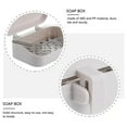 thumbnail image 4 of Home Textile Storage Soap Container Bar Holder Travel Dish Cover Drainers Storage Dishes for Efficient Organization and, 4 of 7