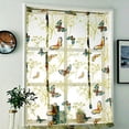 thumbnail image 3 of 1 Pièce Rideaux Romains Papillon Imprimer Voile Rideaux à Volants Rideau Transparent, Vert,100cmx120cm, 3 of 5