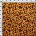 thumbnail image 3 of oneOone Cotton Poplin Twill Orange Fabric Animal Skin Fabric For Sewing Printed Craft Fabric By The Yard 56 Inch Wide-14K, 3 of 4
