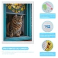thumbnail image 3 of Diamond Art Kit for Adults, Cat Window Stained Glass Flowers Diamond Painting for Adults Beginners, 5D DIY Diamond Art Painting Kits, Colorful Diamond Painting Craft for Home Decor 12x16, 3 of 7