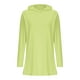 thumbnail image 5 of Sudadera con capucha para mujer,Sudadera con capucha de color liso para mujer, manga larga con abertura para los pulgares, poliéster, protección solar, ropa informal, sopatenor, 5 of 9