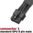 thumbnail image 4 of Cable adaptador de alimentación para GPU de 6 pines hembra a 8 pines macho, con funda trenzada de 20 cm., 4 of 5