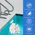 thumbnail image 3 of 8Pcs White Sponge Filter Balls Eco-friendly Reusable Swimming Pool Cleaning Filter Ball, 3 of 7