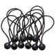 thumbnail image 3 of Advancent Cuerda elástica de 25 piezas, resistente al desgaste, pequeña bola de cuerda elástica, soporte para toldo negro, herramientas de carpas, 3 of 6