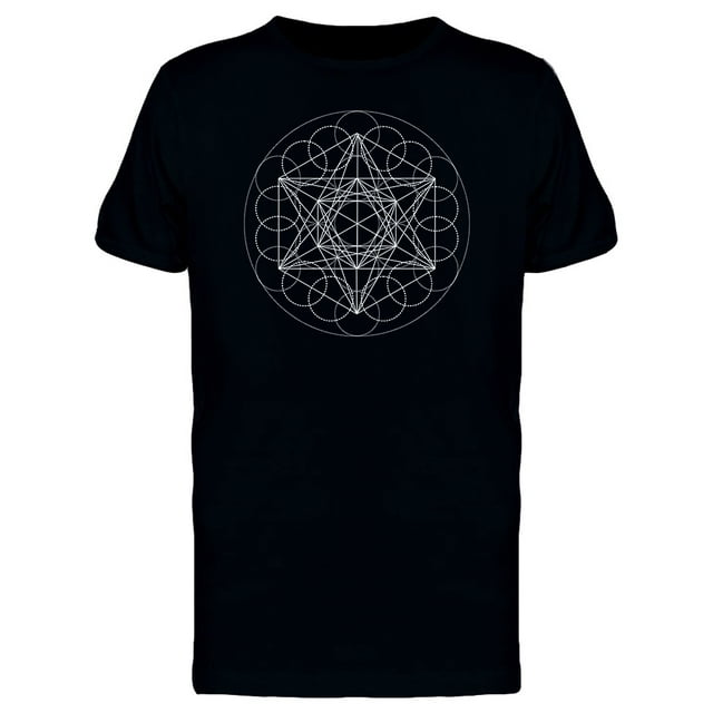 Metatron Cube Art T-Shirt Men -Image by Shutterstock, Male Large