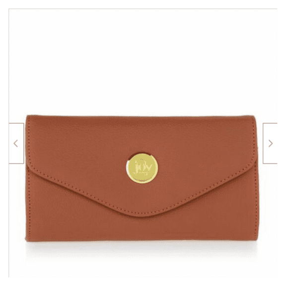 Joy Mangano Smart Chic Genuine Leather Crossbody Wallet RFID Security