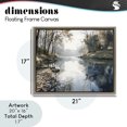 thumbnail image 4 of Stupell Industries Coastal Fall Lake Reflection Brown Floating Frame Canvas Art, 21 x 17, by Franklyn Gregory, 4 of 8