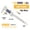 Box Light Caliper, variant on Vernier Caliper With Meter Dial Calipers Metal gauge Micrometer Ruler Metal Caliper Stainless Steel Gauge Depth Measuring Tools ,Complete Kit