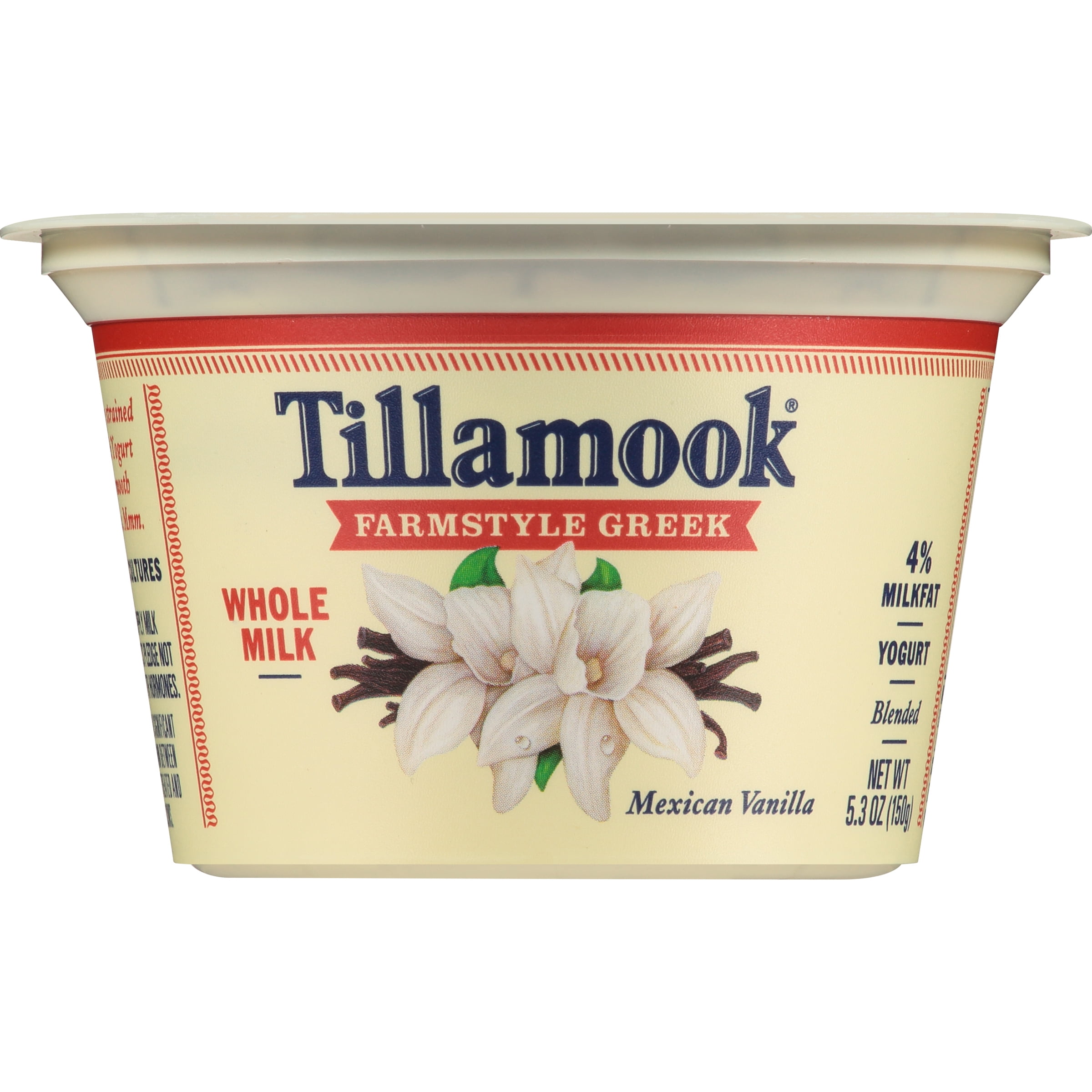 Tillamook Farmstyle Mexican Vanilla Greek Whole Milk Yogurt
