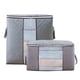 thumbnail image 1 of Organizador de bolsas de almacenamiento de ropa de gran capacidad | Almacenamiento plegable de tela gruesa para edredones, mantas, ropa de cama | Ventana transparente Cremallera bidireccional, 1 of 1
