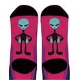 thumbnail image 3 of ThisWear Alien Gifts for Women or Men Peace Alien and Ufo Socks Space Related Gifts 1-Pair Novelty Crew Socks, 3 of 5