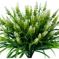 thumbnail image 4 of Artificial Flowers for Outdoor Plants 6 Bundles Fake Lavender Plastic Faux Monkey Grass for Verandah Window Garden Office Patio Front Porch UV Resistant for Planter, 4 of 8