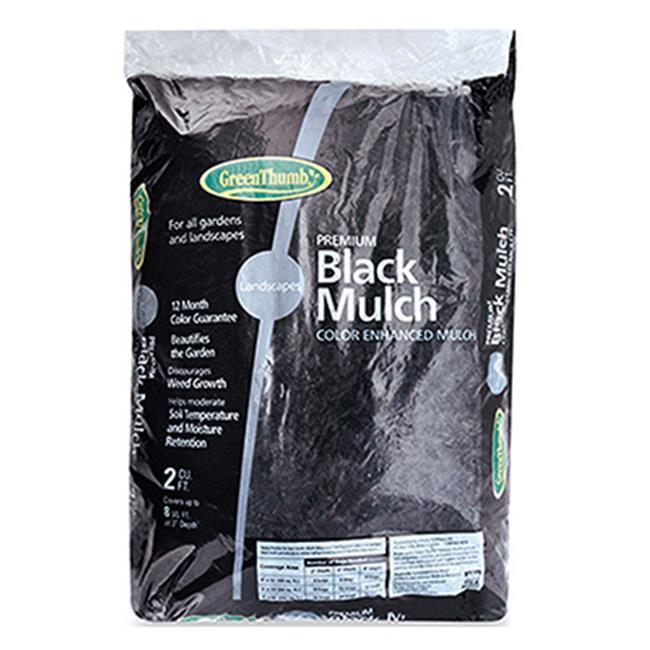 Garick 192210 2 cu. ft. Green Thumb Black Mulch