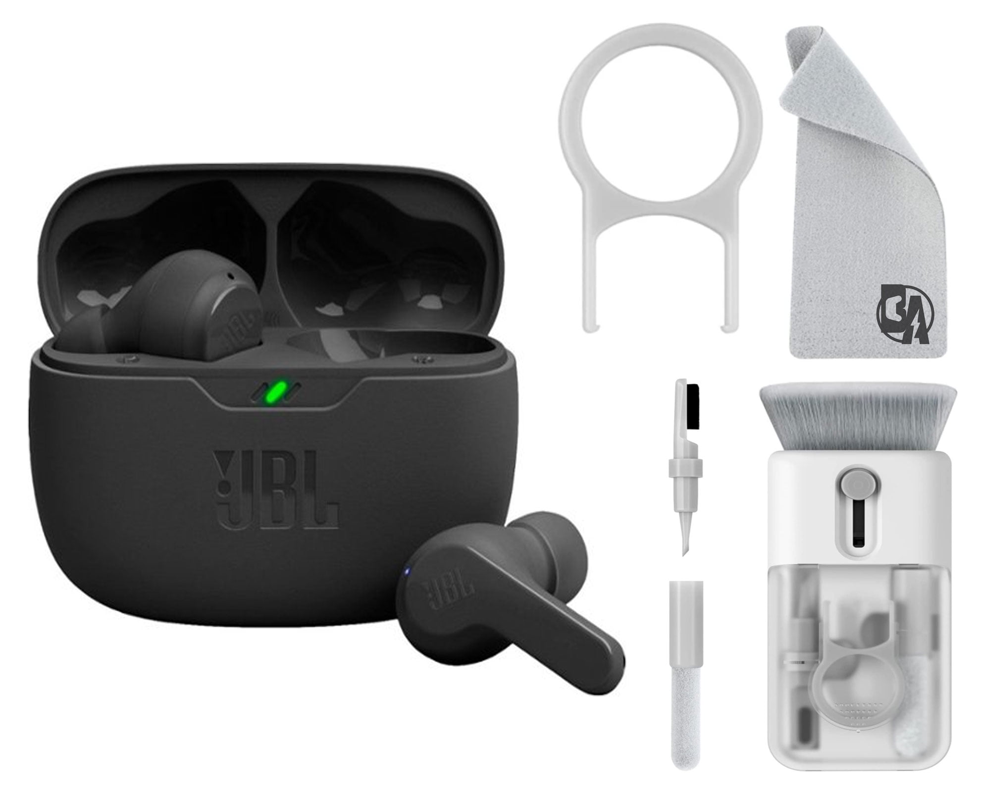 Vibe Beam True Wireless JBL Earbuds Black With Cleaning Kit BOLT AXTION Used - Walmart.com