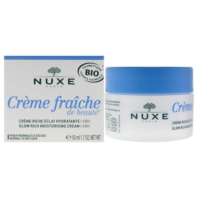 Crema hidratante rica en brillo 48H de Nuxe para mujeres - Crema de 1,7 oz