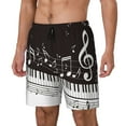 thumbnail image 1 of Fotbe Piano Keys With Musical Notes Traje de Baño para Hombre – Shorts de Natación de Secado Rápido con Forro y Bolsillos-Large, 1 of 6