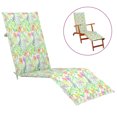 thumbnail image 1 of vidaXL Deck Chair Cushion Leaf Pattern (75+105)x50x4 cm, 1 of 5