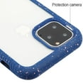 thumbnail image 2 of Apple iPhone 11 PRO Phone Case Hybrid Cover with [Rigid Panel] [TPU Cushion] Enhanced Hand-Grip TPU Cushion Frame + Transparent Clear Shock-Absorbing Armor Rubber Bumper BLUE Cover for iPhone 11 Pro, 2 of 2