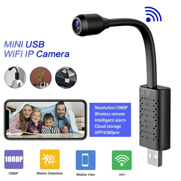 1080P HD Mini Camera IP Wifi DVR Home Security Surveillance Camera USB Powered