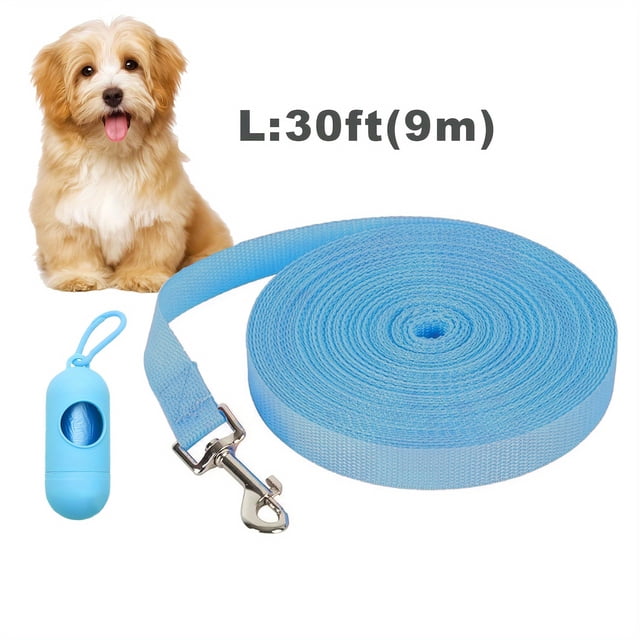 CNKOO 2 Pieces Of Dog Leash Portable Dog Poo Bag 15ft/20ft/30ft Outdoor Dog Leash Outdoor Dog Training Leash Tracking Leash Extended Dog Training Leash Dog Free Play