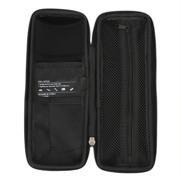 Kit de bolsa para cuadro de bicicleta, soporte para hervidor de bicicleta, Kit de mantenimiento de bolsa de herramientas de reparación de carcasa dura, color negro YUNYI BRAND Deportes
