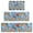 Basset Hound Dog, variant on Bulldog Dog Kitchen Rugs Sets Of 3,Kitchen Runner Rugs Non Skid Washable,Decorative Kitchen Floor Mats for Kitchen,Sink,Laundry,17"x30" 17"x47" 17"x59"