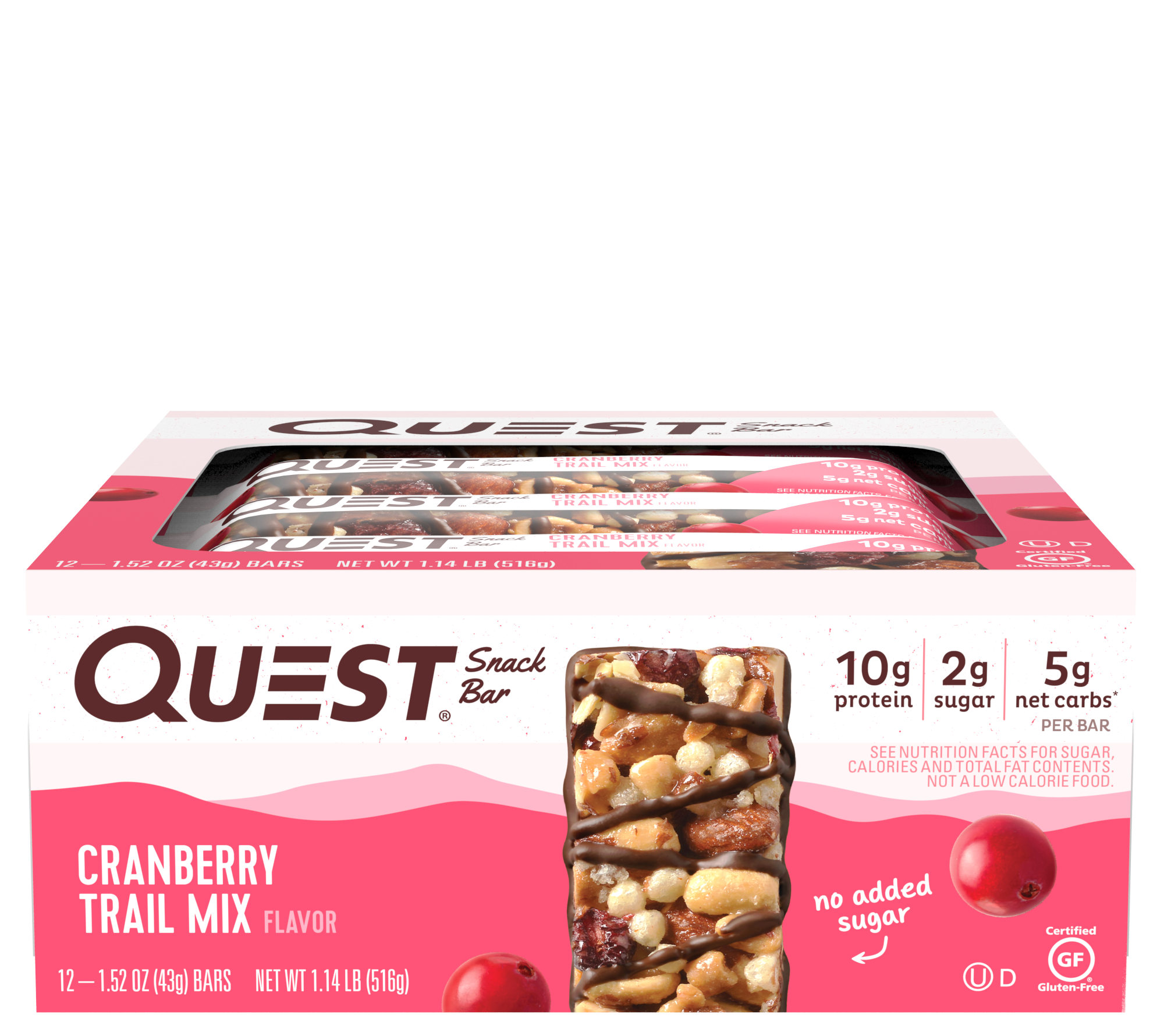 Quest Snack Bar Cranberry Trail Mix 12PK