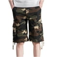 thumbnail image 2 of Xysaqa Men's Multi-Pockets Cargo Shorts, Mens Cotton Relaxed Fitted Cargo Work Shorts Camouflage Outdoor Shorts Summer Casaual S-3XL, 2 of 4