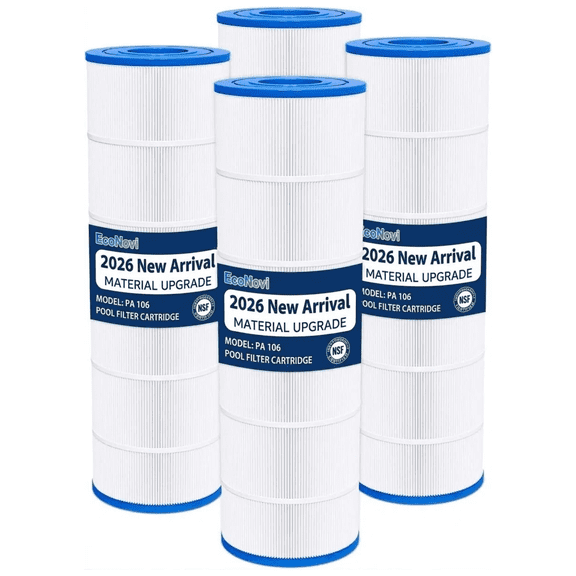 EcoNovi C4030 Pool Filters Cartridge Compatible with Hayward SwimClear C4030, C4025,C4020, Replace Hayward CX880XRE, Pleatco PA106, Unicel C-7488, 4×106 sq. ft, 4-Pack
