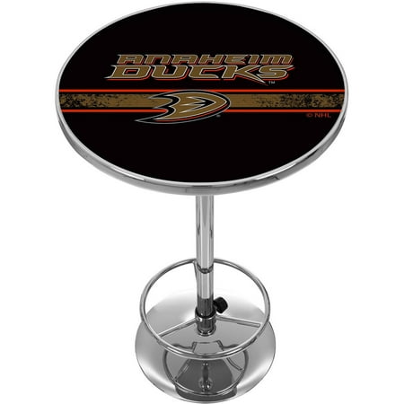NHL Chrome Pub Table, Anaheim Ducks NHL Chrome Pub Table, Anaheim Ducks