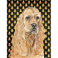 thumbnail image 1 of Carolines Treasures SC9528CHF Cocker Spaniel Halloween Candy Corn Flag Canvas House Size, 1 of 4